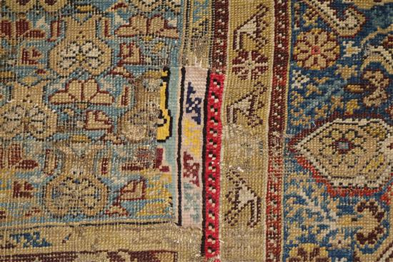 A late 18th/early 19th Century Kula prayer rug with Harounoff & Co label